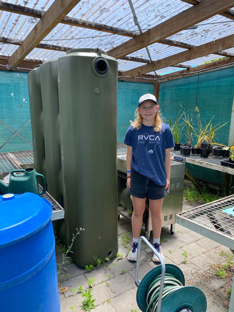Te Puke High School created a rainwater harvesting system for sustainable irrigation of their gardens.