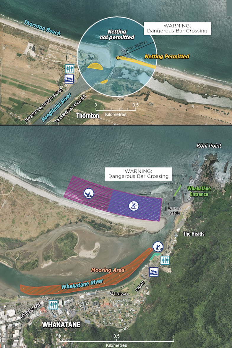Thornton, Rangitāiki River and Whakatāne River Entrance