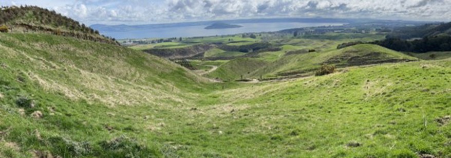 view over hills